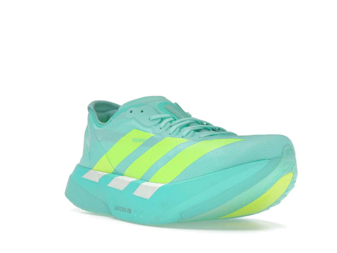 adidas Adizero Adios Pro 4 Flash Aqua Lucid Lemon - vue secondaire A