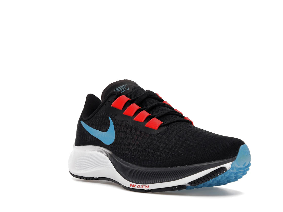 Nike Air Zoom Pegasus 37 Off Noir Light Blue Fury - vue secondaire A