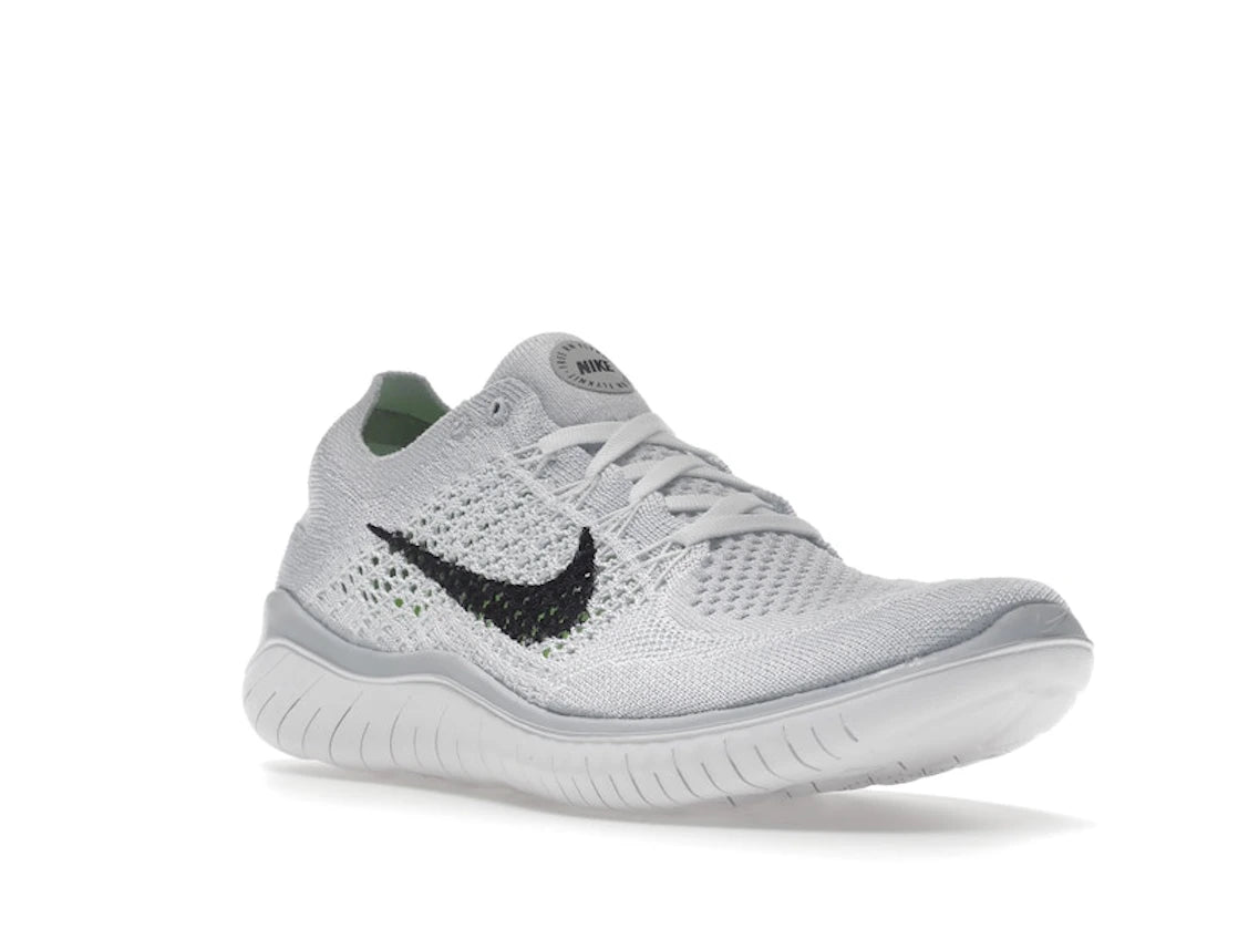 Nike Free RN Flyknit 2018 White Pure Platinum (Women's) - vue secondaire A