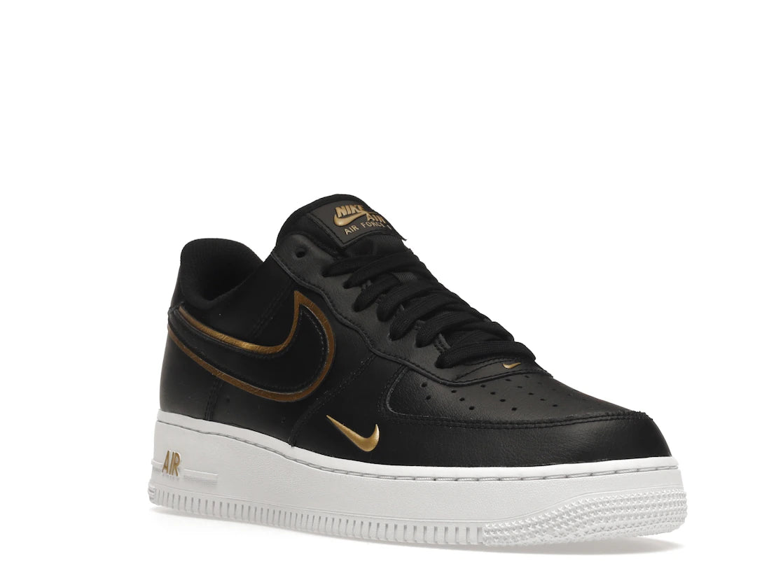 Nike Air Force 1 Low '07 Black Metalic Gold - vue secondaire A