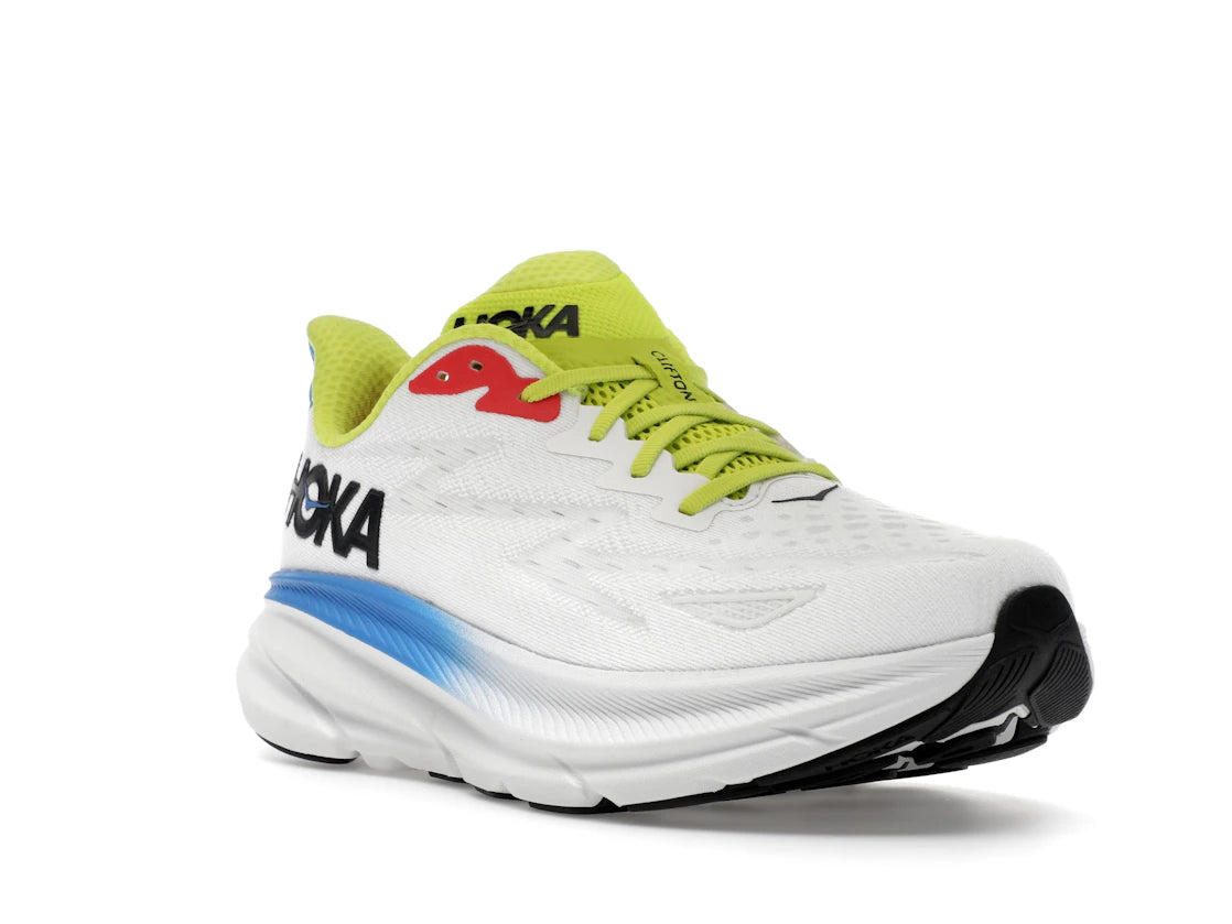 Hoka One One Clifton 9 Blanc De Blanc Virtual Blue - vue secondaire A