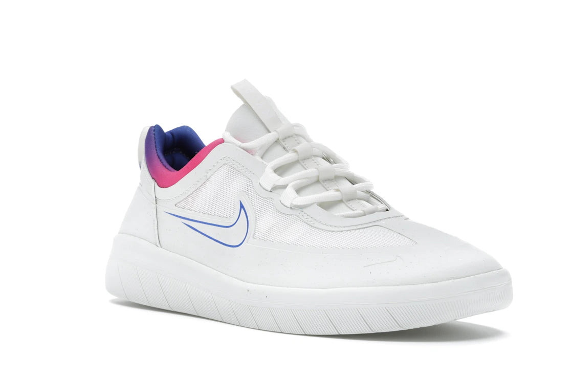 Nike SB Nyjah Free 2 Summit White Pink Blast Racer Blue - vue secondaire A