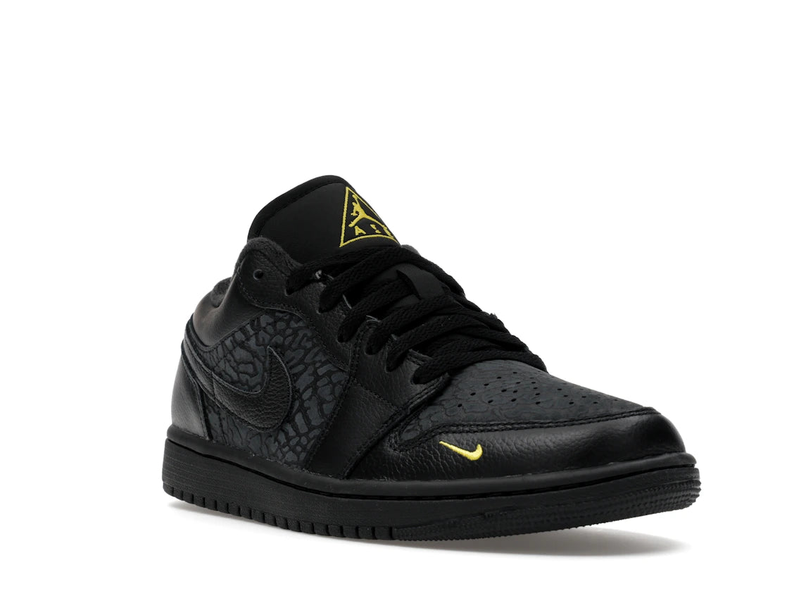 Jordan 1 Low Black Elephant Print - vue secondaire A