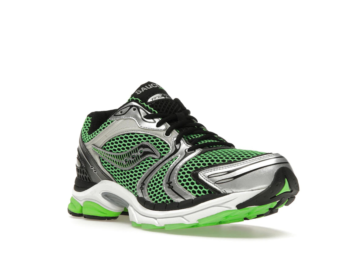 Saucony ProGrid Triumph 4 Green Silver Black - vue secondaire A