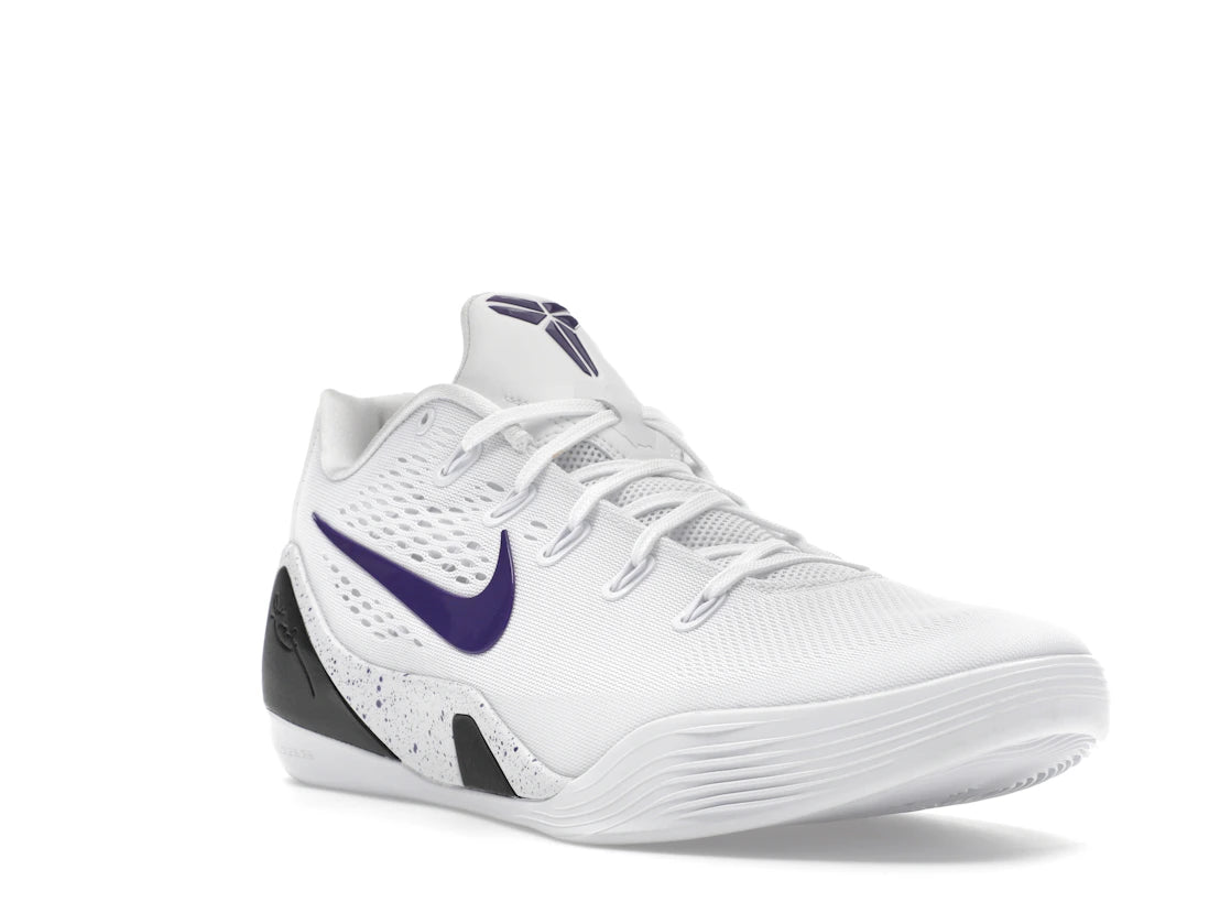 Nike Kobe 9 Elite Low EM Protro White Court Purple - vue secondaire A