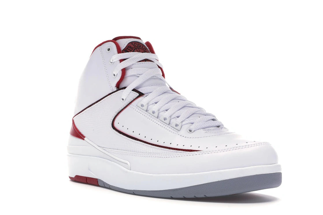 Jordan 2 Retro White Red (2014) - vue secondaire A