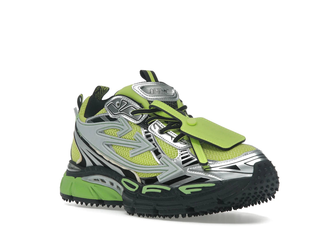 OFF-WHITE Be Right Back Silver Green Fluo - vue secondaire A