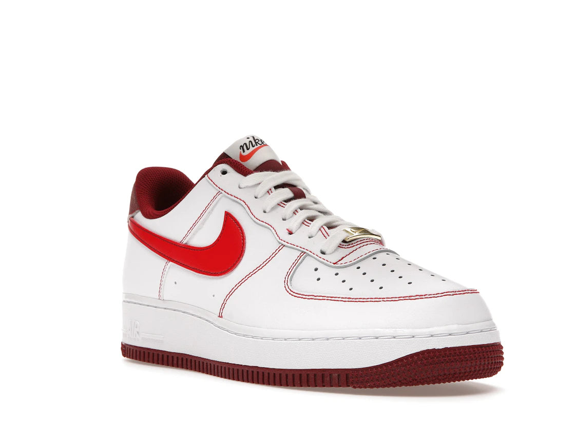 Nike Air Force 1 Low '07 First Use White Team Red - vue secondaire A