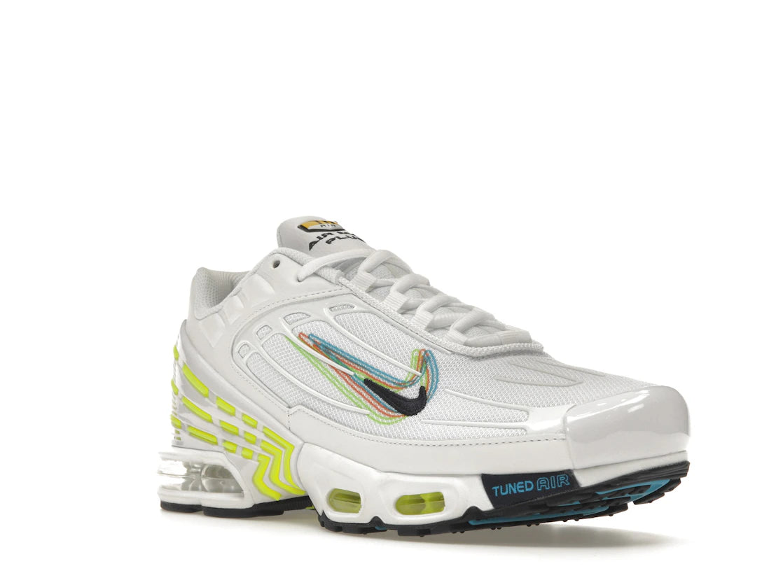 Nike Air Max Plus 3 3D Swoosh White Volt - vue secondaire A