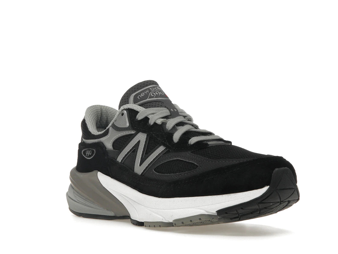 New Balance 990v6 MiUSA Black Grey White (Women's) - vue secondaire A