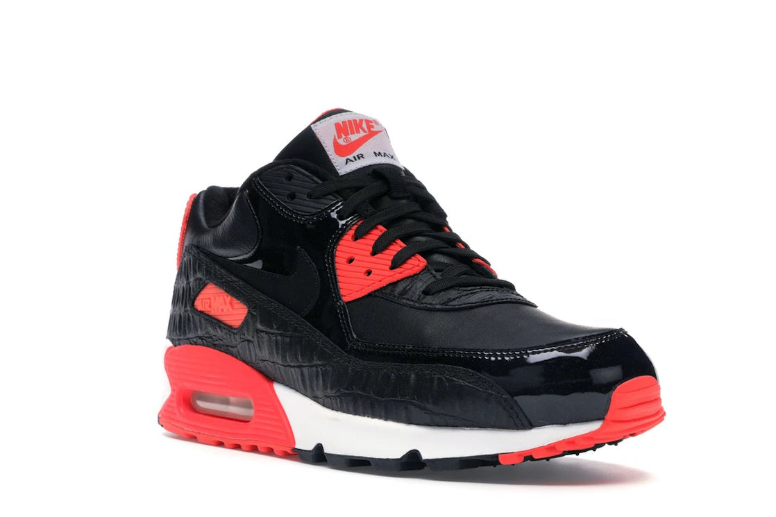 Nike Air Max 90 Black Croc Infrared - vue secondaire A
