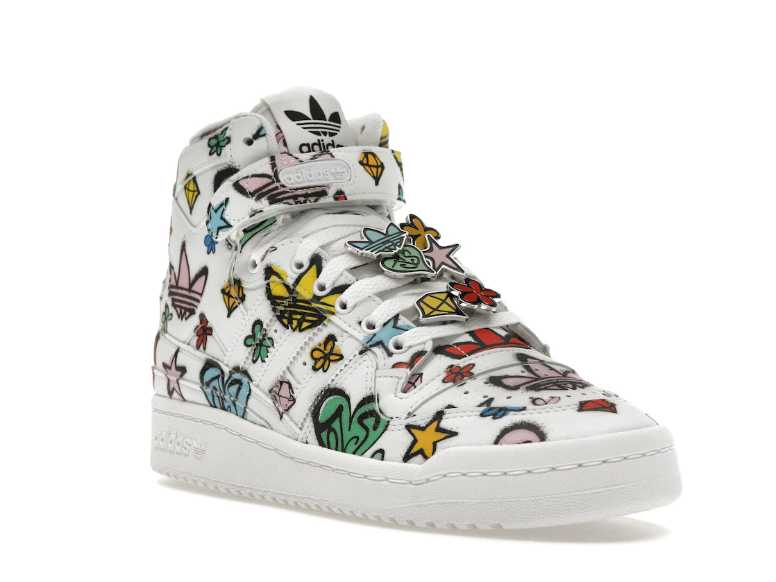 adidas Forum 84 Hi Jeremy Scott Monogram Graffiti - vue secondaire A