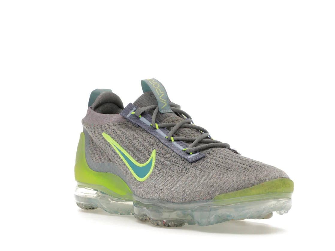 Nike Air VaporMax 2021 FK Particle Grey Liquid Lime - vue secondaire A