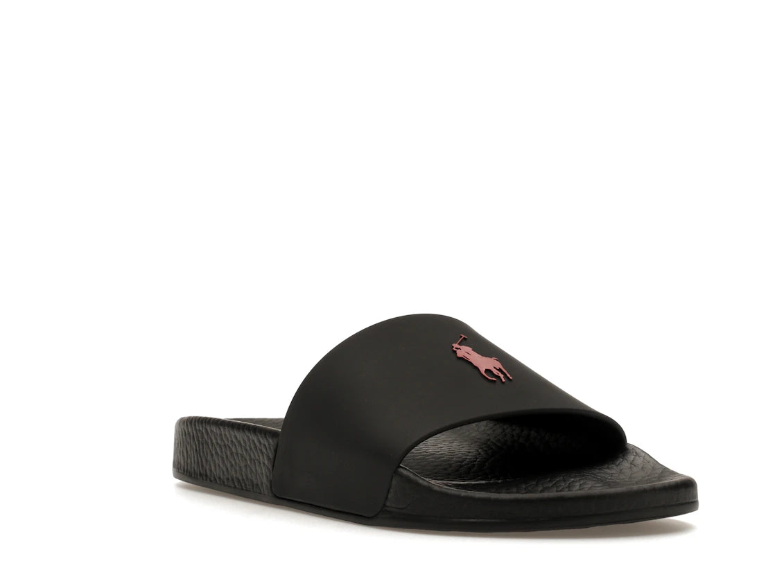 Polo Ralph Lauren Signature Pony Slide Black Red - vue secondaire A