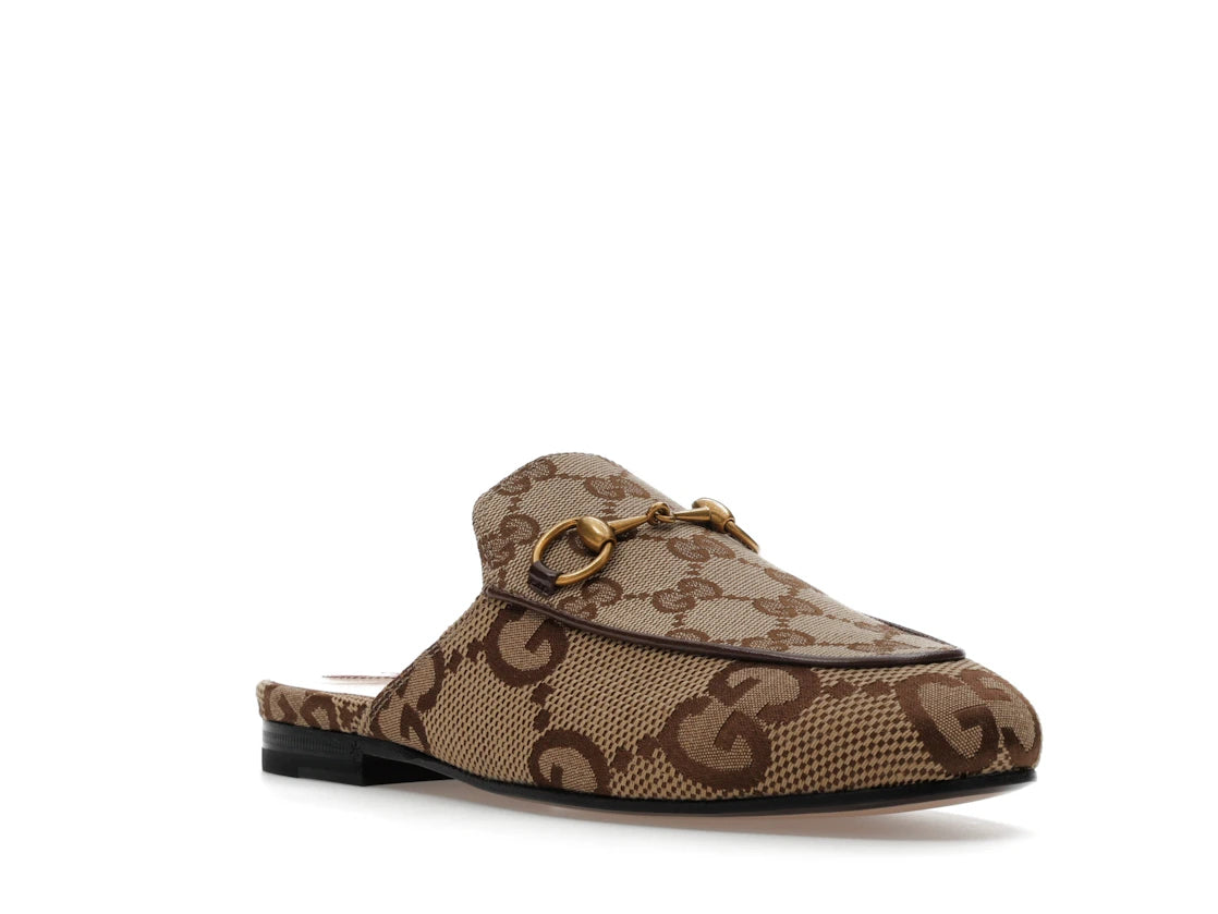 Gucci Princetown Slipper Jumbo GG Camel Canvas - vue secondaire A