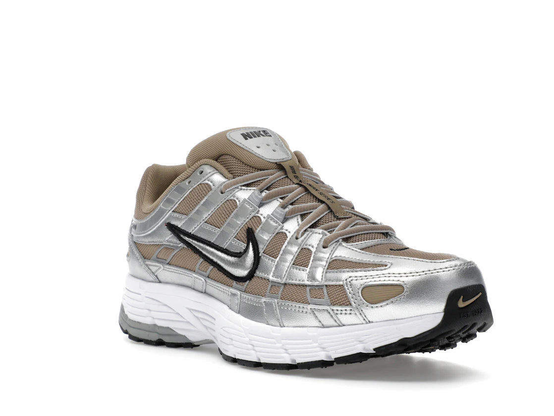 Nike P-6000 Khaki Metallic Silver - vue secondaire A