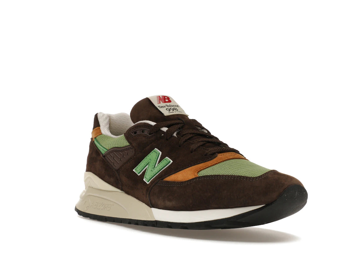 New Balance 998 MiUSA Teddy Santis Brown Green - vue secondaire A