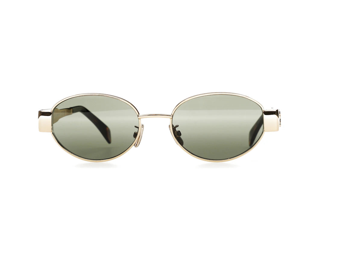 Celine Triomphe Metal 01 Sunglasses Gold/Green (4S235CMLB.35SG / CL40235U) - vue secondaire A