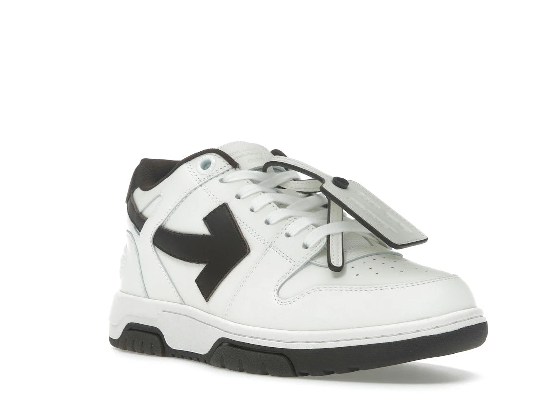 OFF-WHITE Out Of Office OOO Low Tops White Brown - vue secondaire A