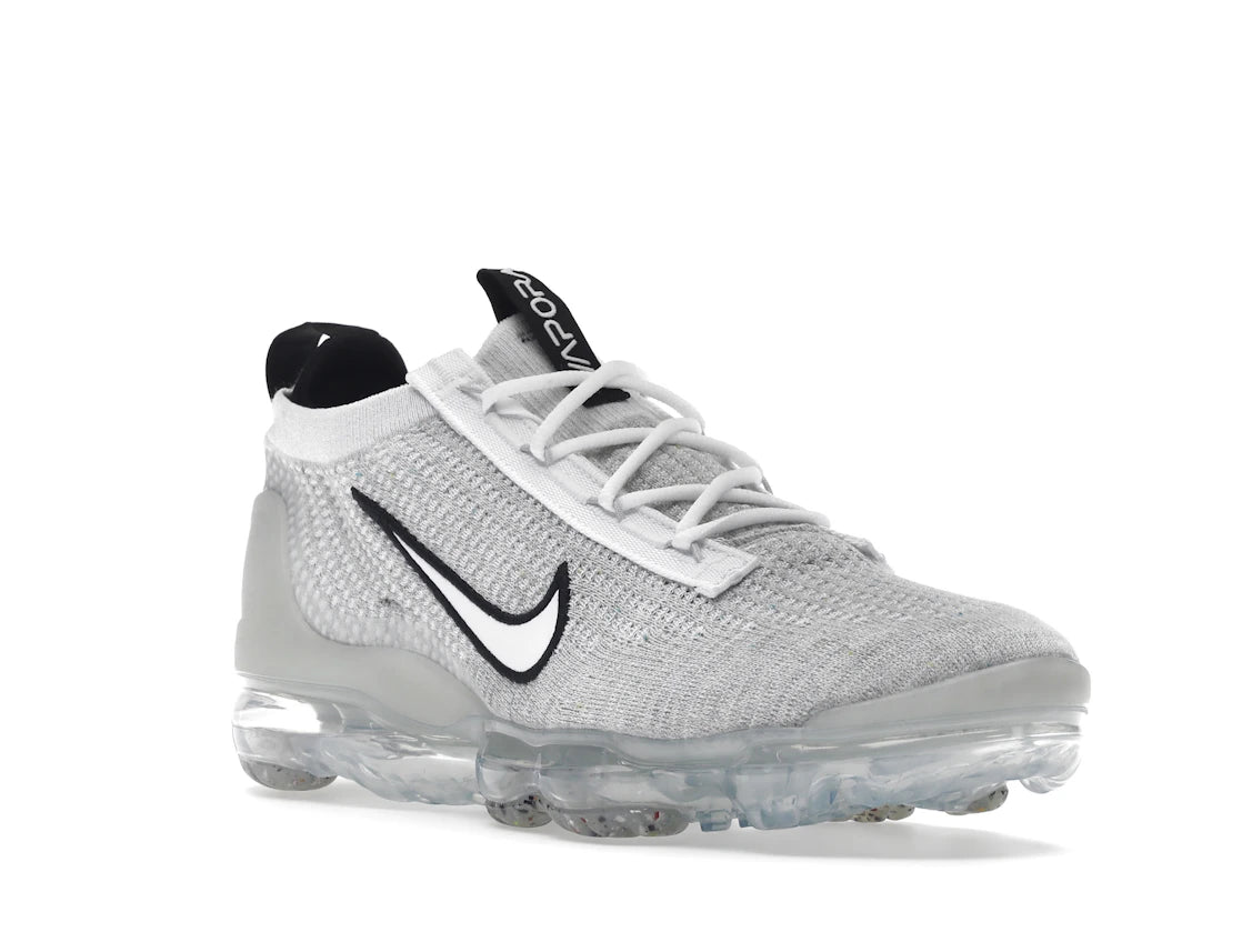 Nike Air VaporMax 2021 FK White Black Metallic Silver - vue secondaire A