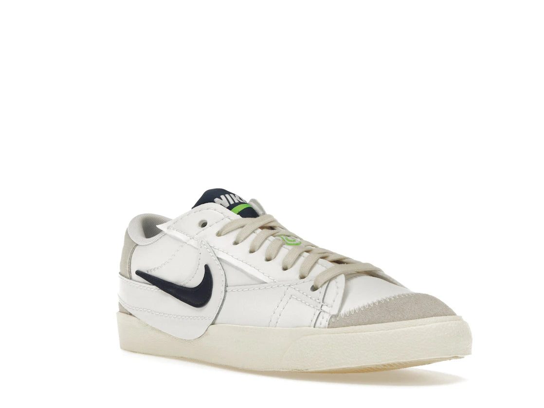 Nike Blazer Low 77 Jumbo SE Summit White Midnight Navy - vue secondaire A