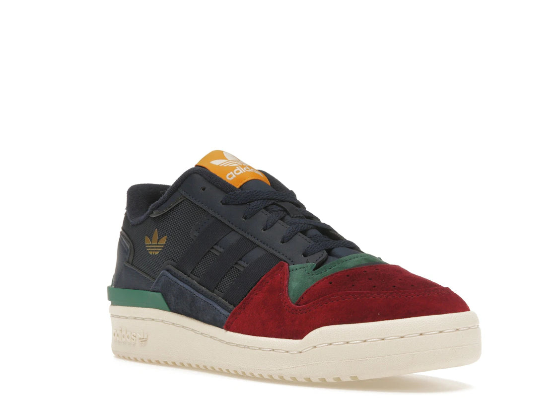 adidas Forum Exhibit Low 2.0 Collegiate Navy Burgundy Green - vue secondaire A