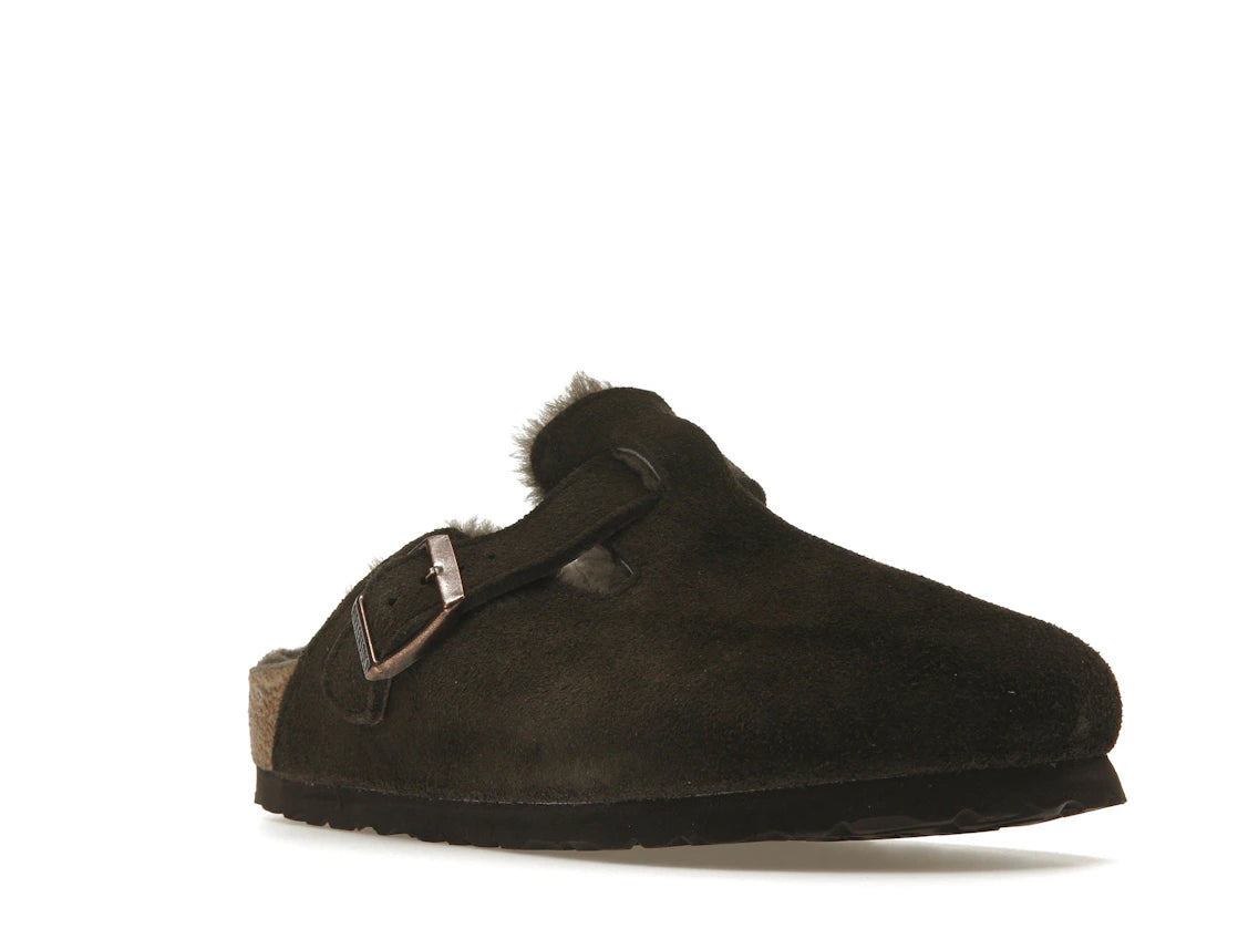 Birkenstock Boston Shearling Suede Mocca - vue secondaire A
