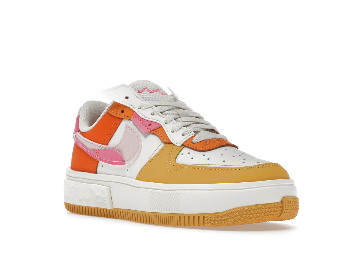 Nike Air Force 1 Fontanka Summit White Yellow Orange (Women's) - vue secondaire A