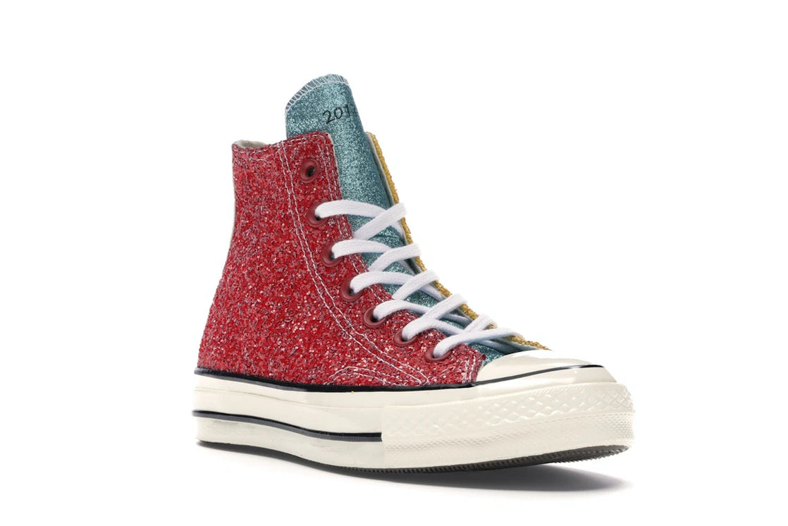 Converse Chuck Taylor All Star 70 Hi JW Anderson Glitter Yellow Red - vue secondaire A