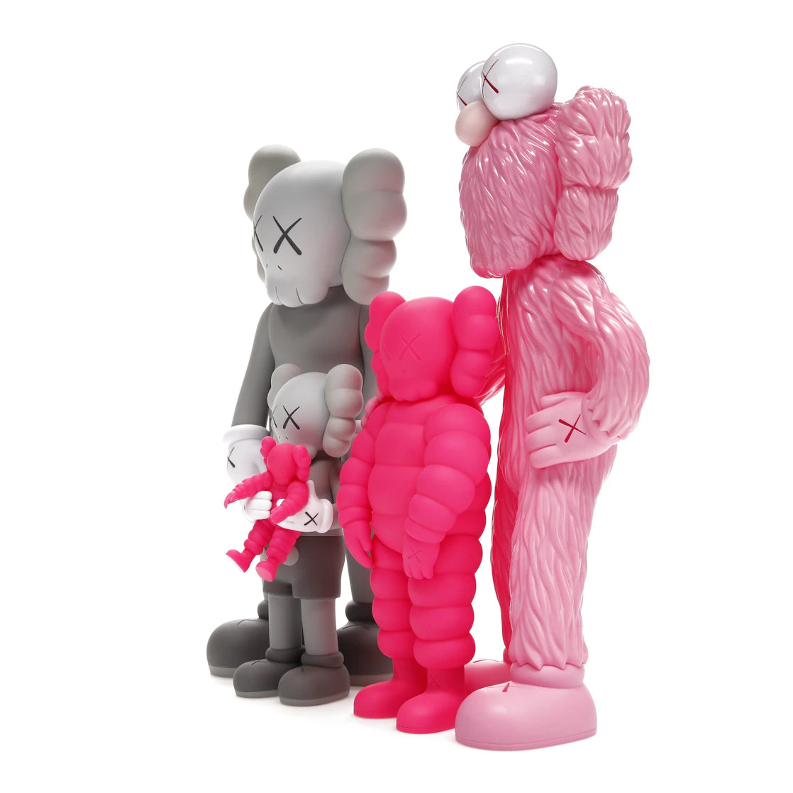 KAWS Family Vinyl Figures Grey/Pink - vue secondaire A