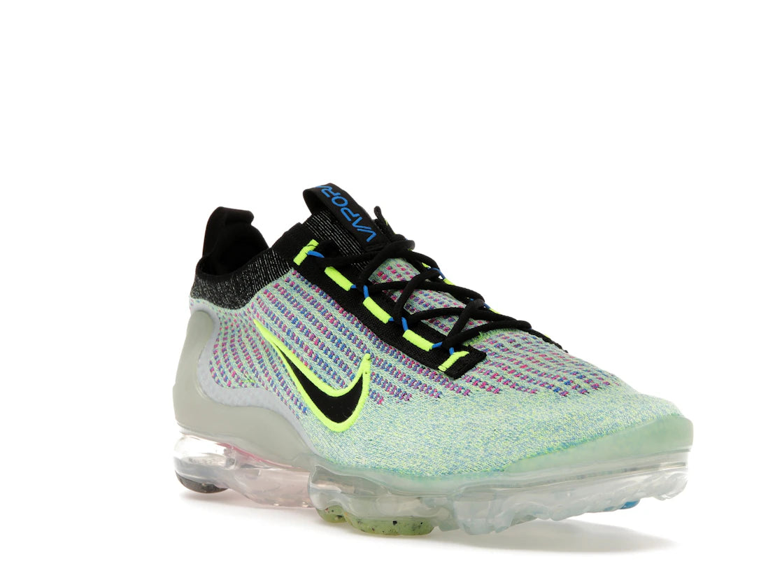 Nike Air VaporMax 2021 Flyknit Next Nature Volt Photo Blue - vue secondaire A
