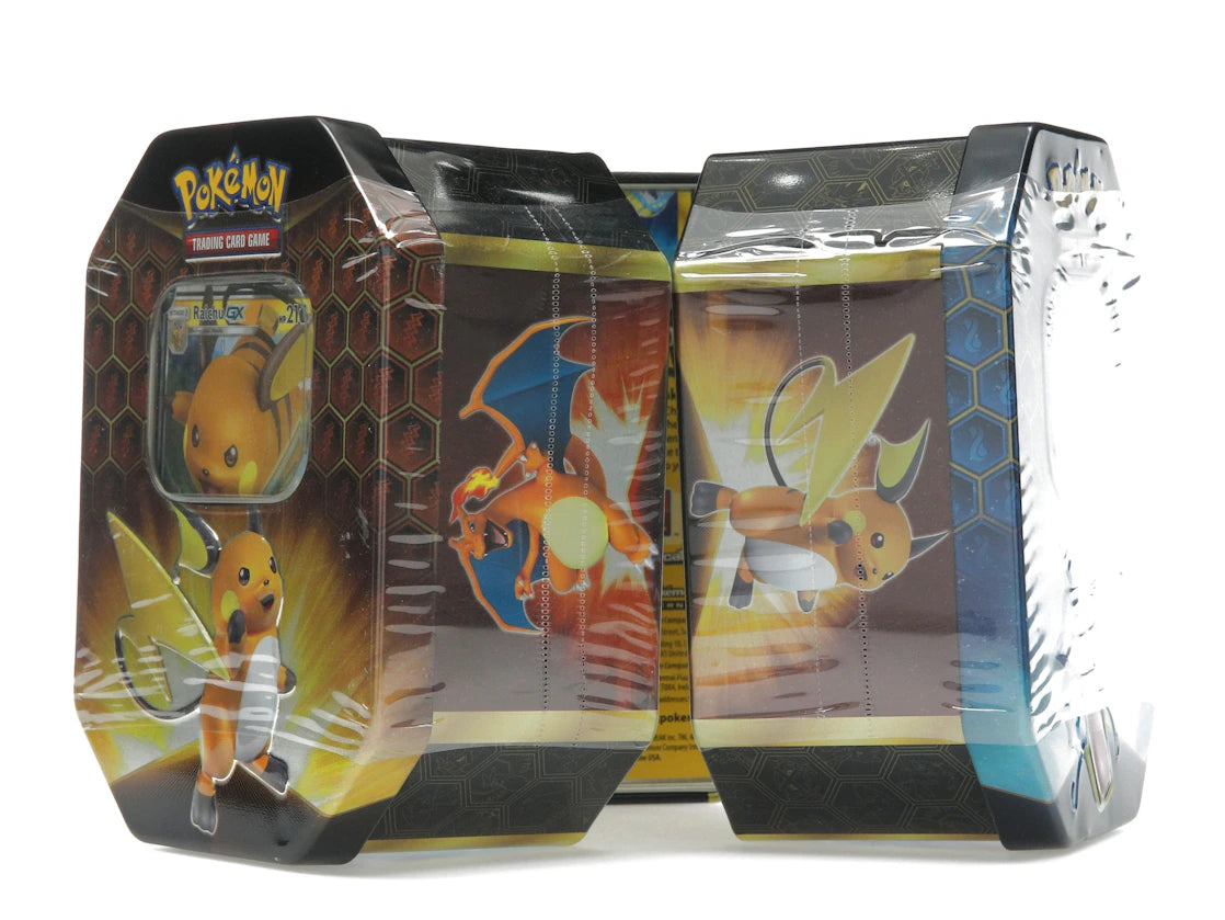 2019 Pokemon Hidden Fates Tin 3x Lot Charizard/Gyrados/Raichu - vue secondaire A