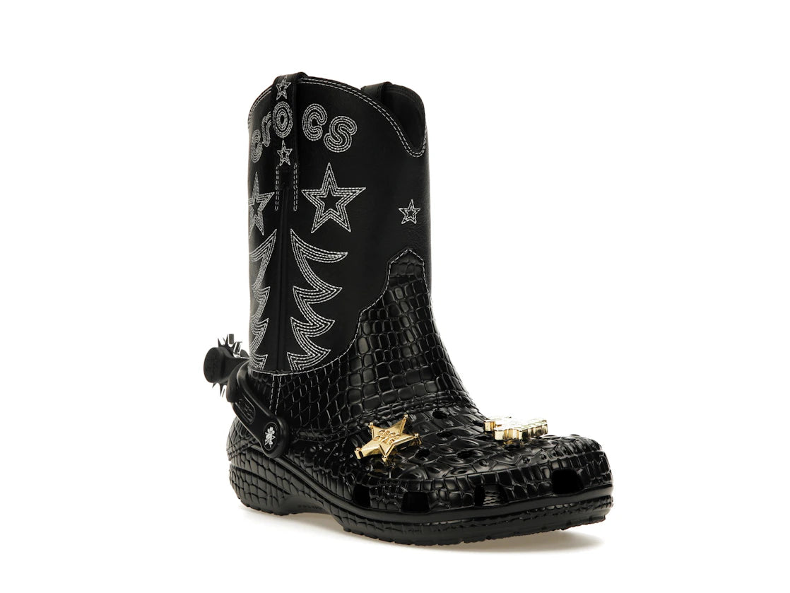 Crocs Classic Cowboy Boot Black - vue secondaire A