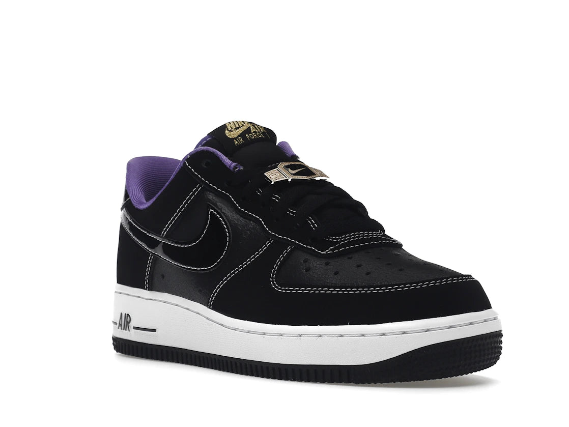 Nike Air Force 1 Low '07 LV8 World Champ Black Purple - vue secondaire A