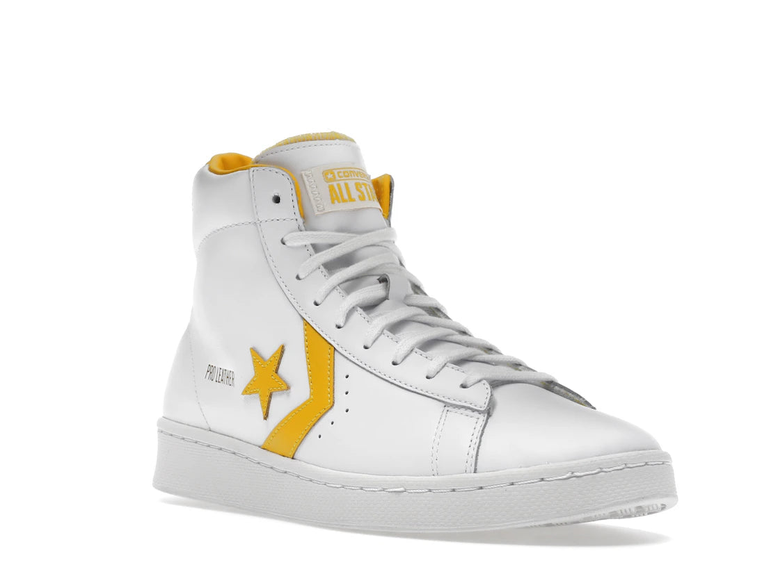 Converse Pro Leather Hi White Amarillo - vue secondaire A