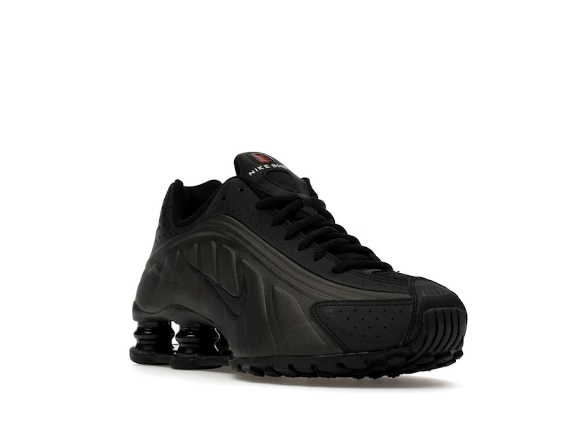 Nike Shox R4 Black Bright Crimson (GS) - vue secondaire A