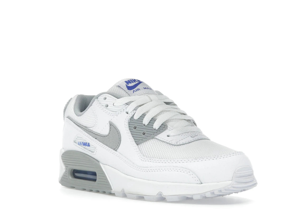 Nike Air Max 90 White Racer Blue Light Smoke Grey - vue secondaire A