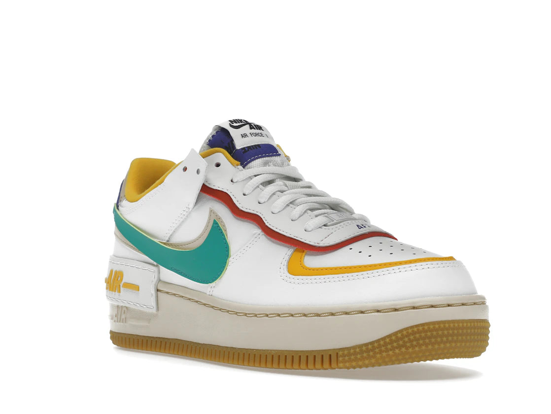 Nike Air Force 1 Low Shadow Summit White Neptune Green (Women's) - vue secondaire A