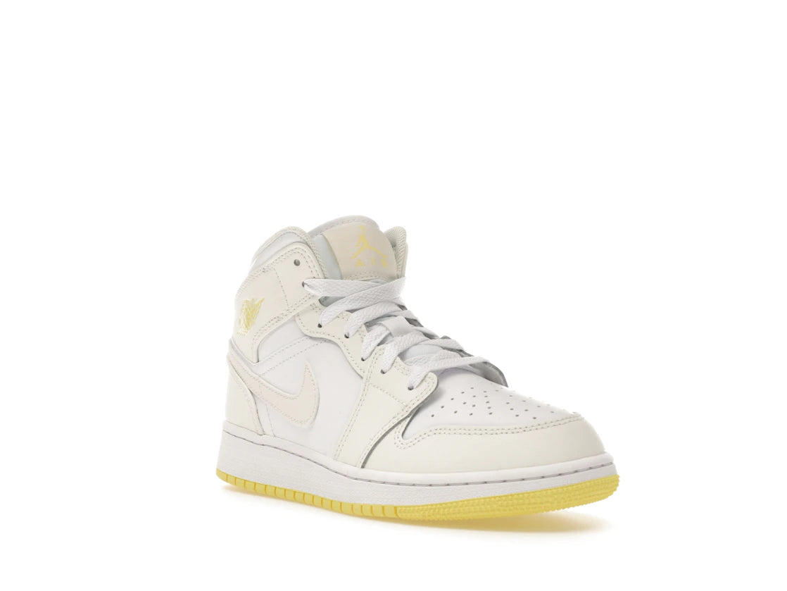 Jordan 1 Mid Sail Light Laser Orange (GS) - vue secondaire A