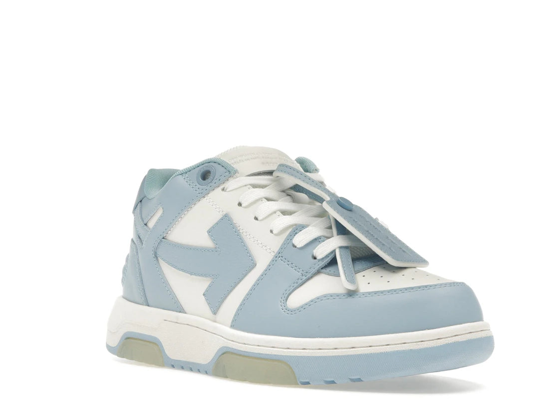 OFF-WHITE OOO Low Out Of Office Calf Leather White Light Blue - vue secondaire A