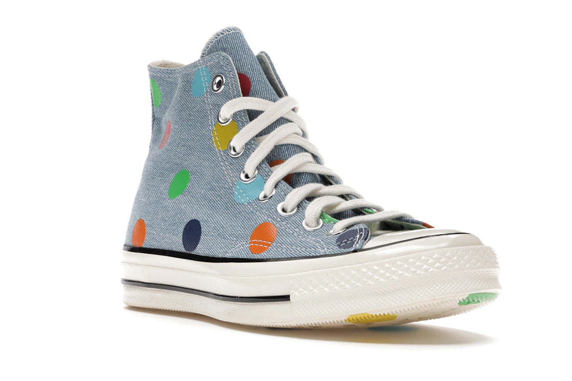 Converse Chuck Taylor All Star 70 Hi Golf Wang Denim Polka Dots - vue secondaire A