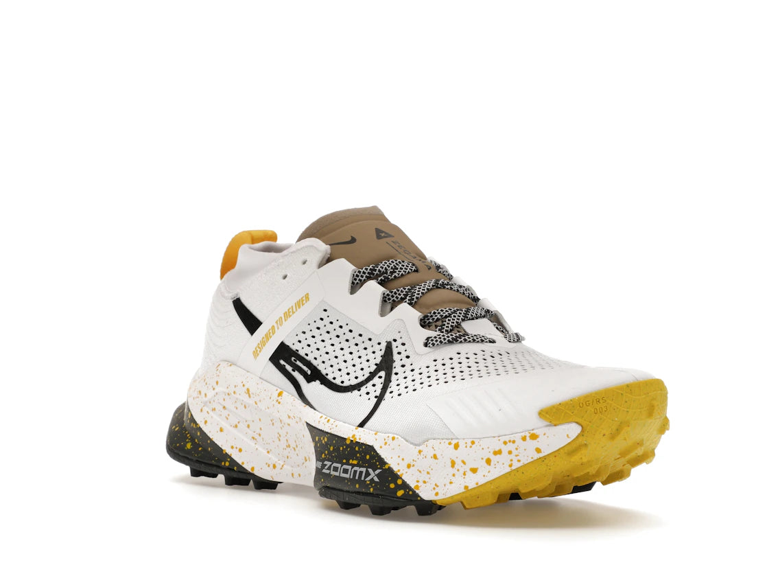Nike ZoomX Zegama White Black Vivid Sulphur - vue secondaire A