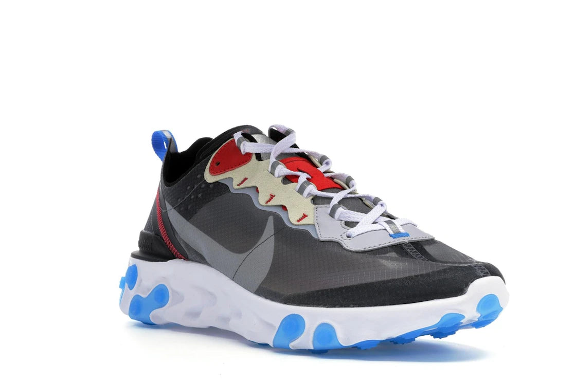 Nike React Element 87 Dark Grey Photo Blue - vue secondaire A