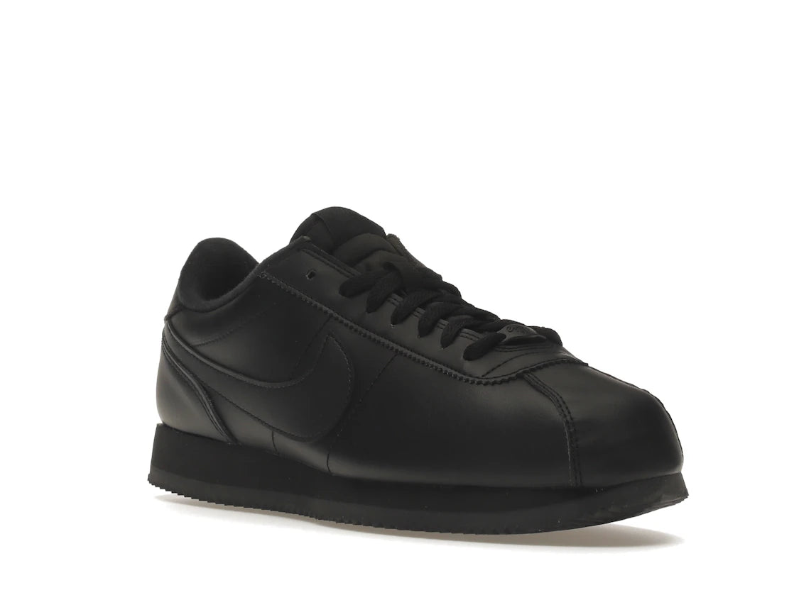 Nike Cortez Basic Leather Triple Black - vue secondaire A