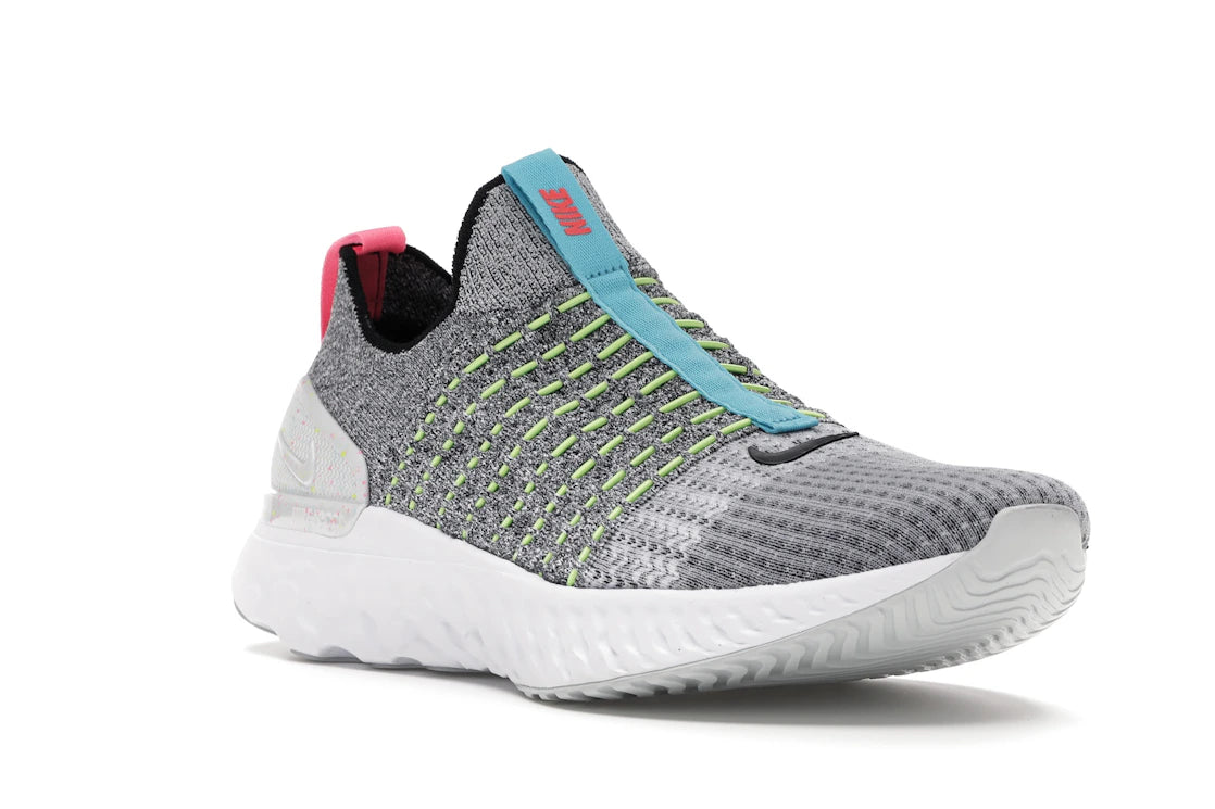 Nike React Phantom Run Flyknit 2 Flash Crimson Baltic Blue - vue secondaire A