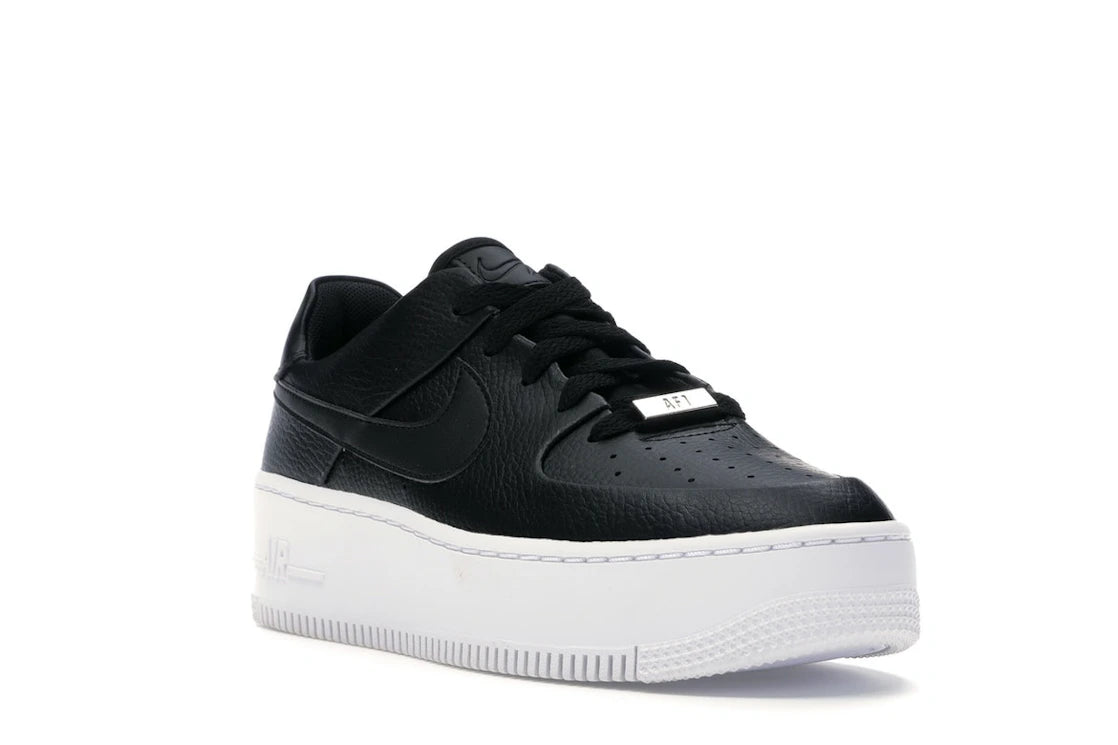 Nike Air Force 1 Sage Low Black White (Women's) - vue secondaire A
