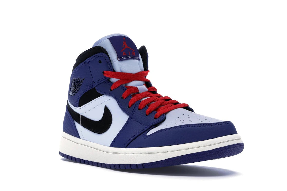 Jordan 1 Mid Deep Royal Blue Black - vue secondaire A