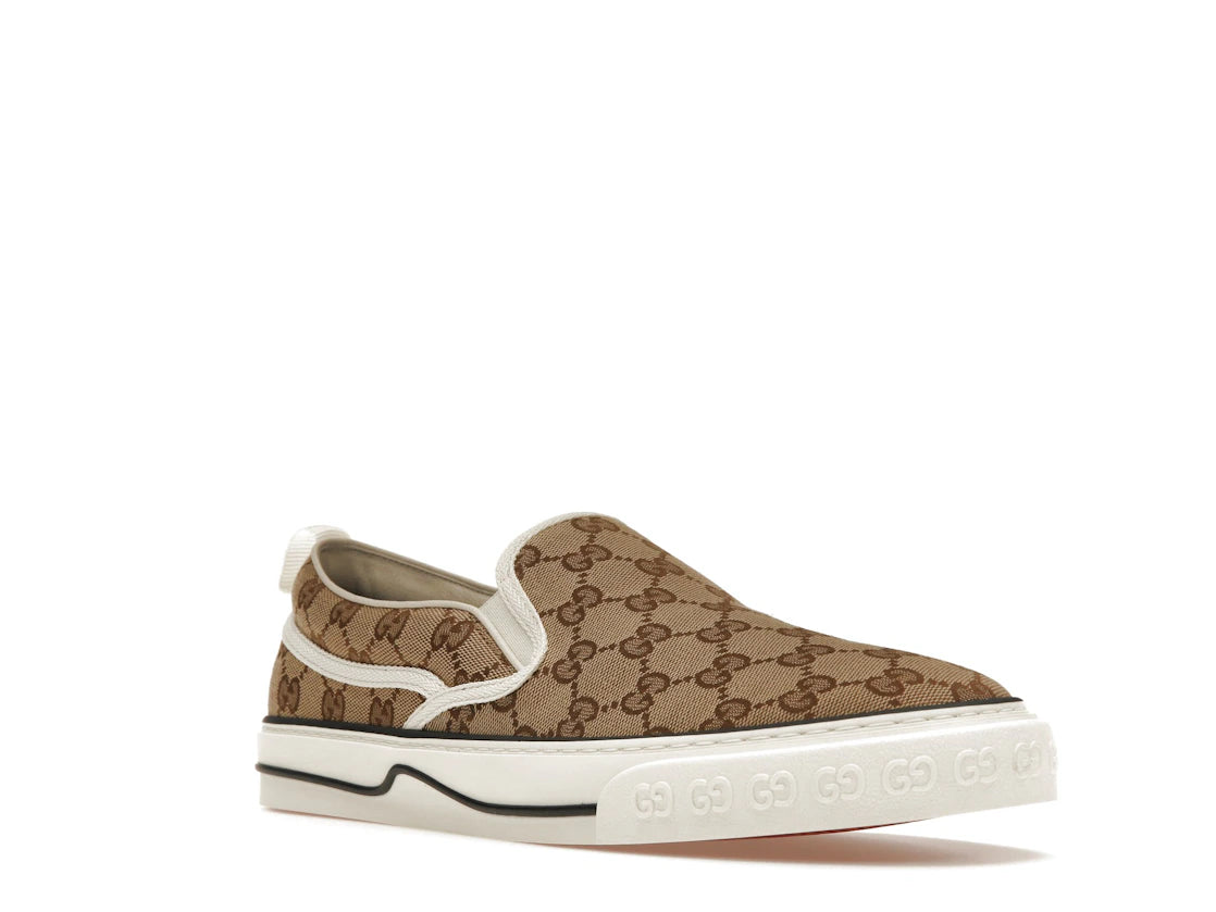Gucci Tennis 1977 Slip On Beige Ebony - vue secondaire A