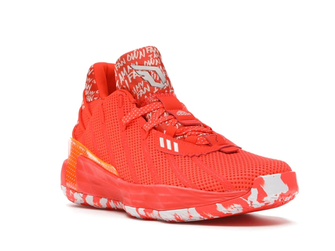 adidas Dame 7 I Am My Own Fan Solar Red - vue secondaire A