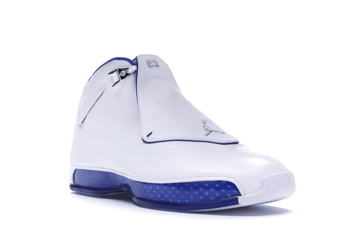 Jordan 18 Retro White Sport Royal - vue secondaire A